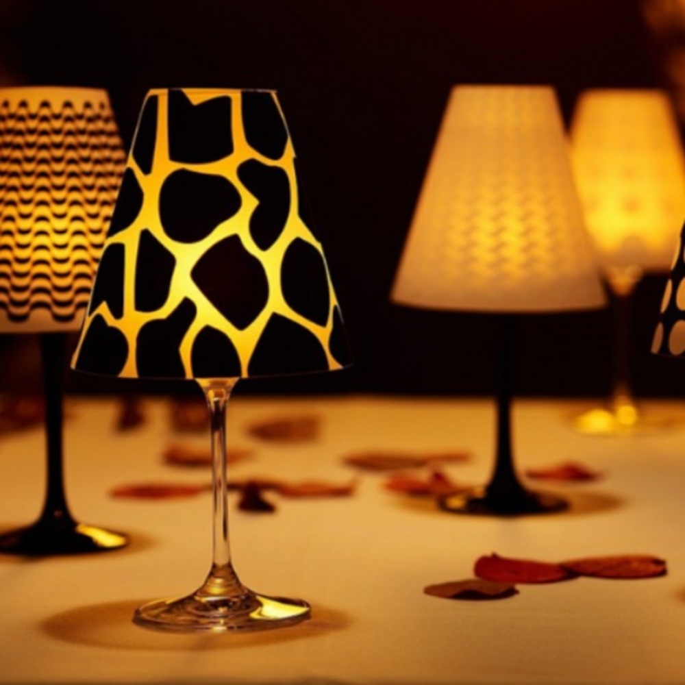 🌸3/$25🌸NEW in package.Cobble Creek Votive Wine Glass Lamp Shades.Two sets of 6